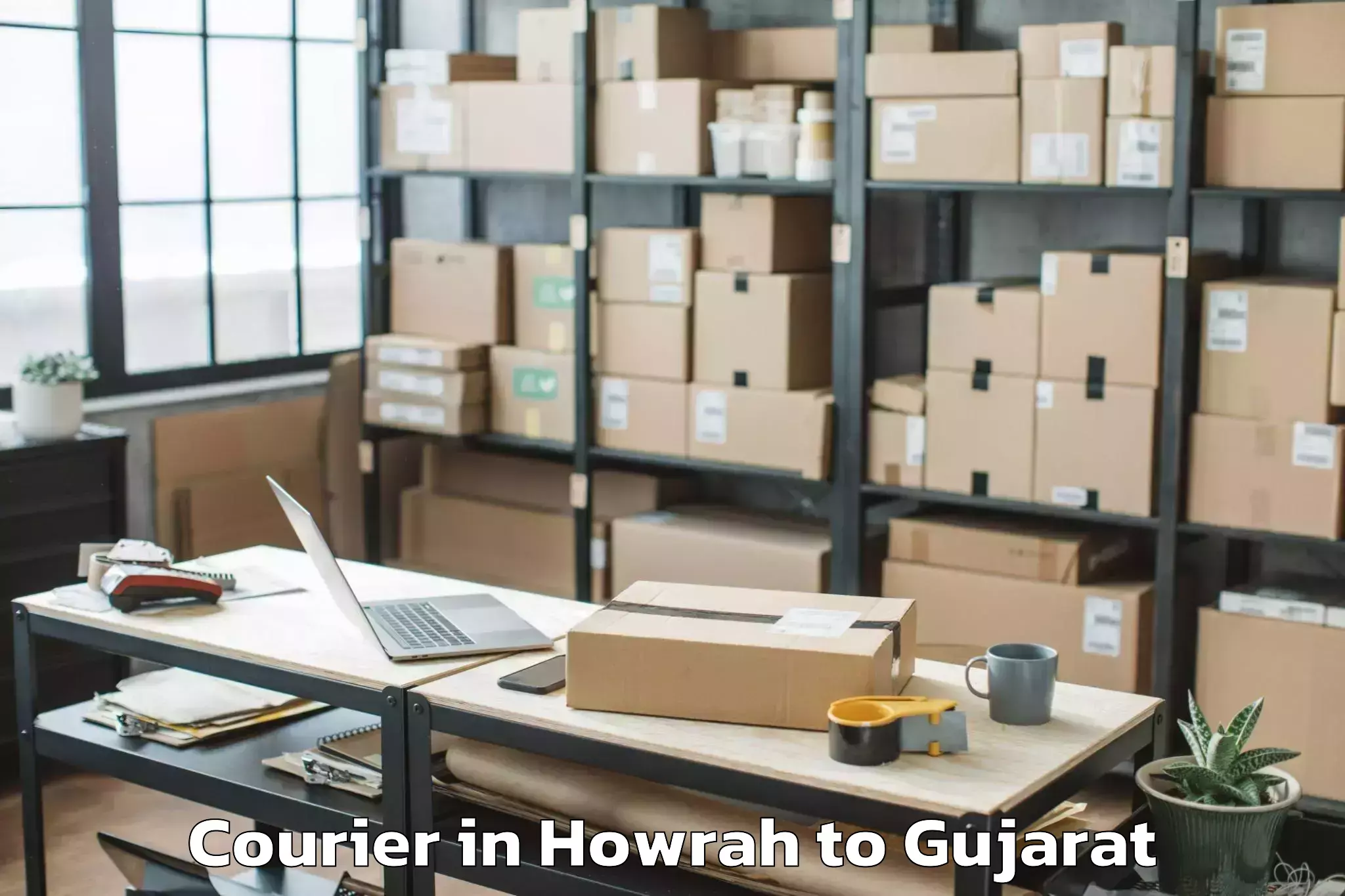 Top Howrah to Jasdan Courier Available